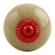 Spanish Olive Red Fitting Ceramic Knob